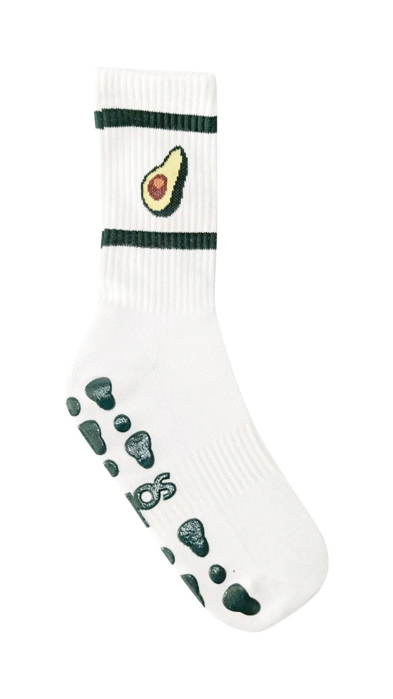 Avocado Staple Crew Grip Sock