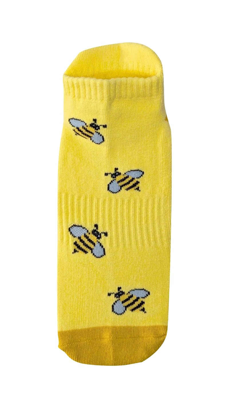 Bee Ankle Grip Sock