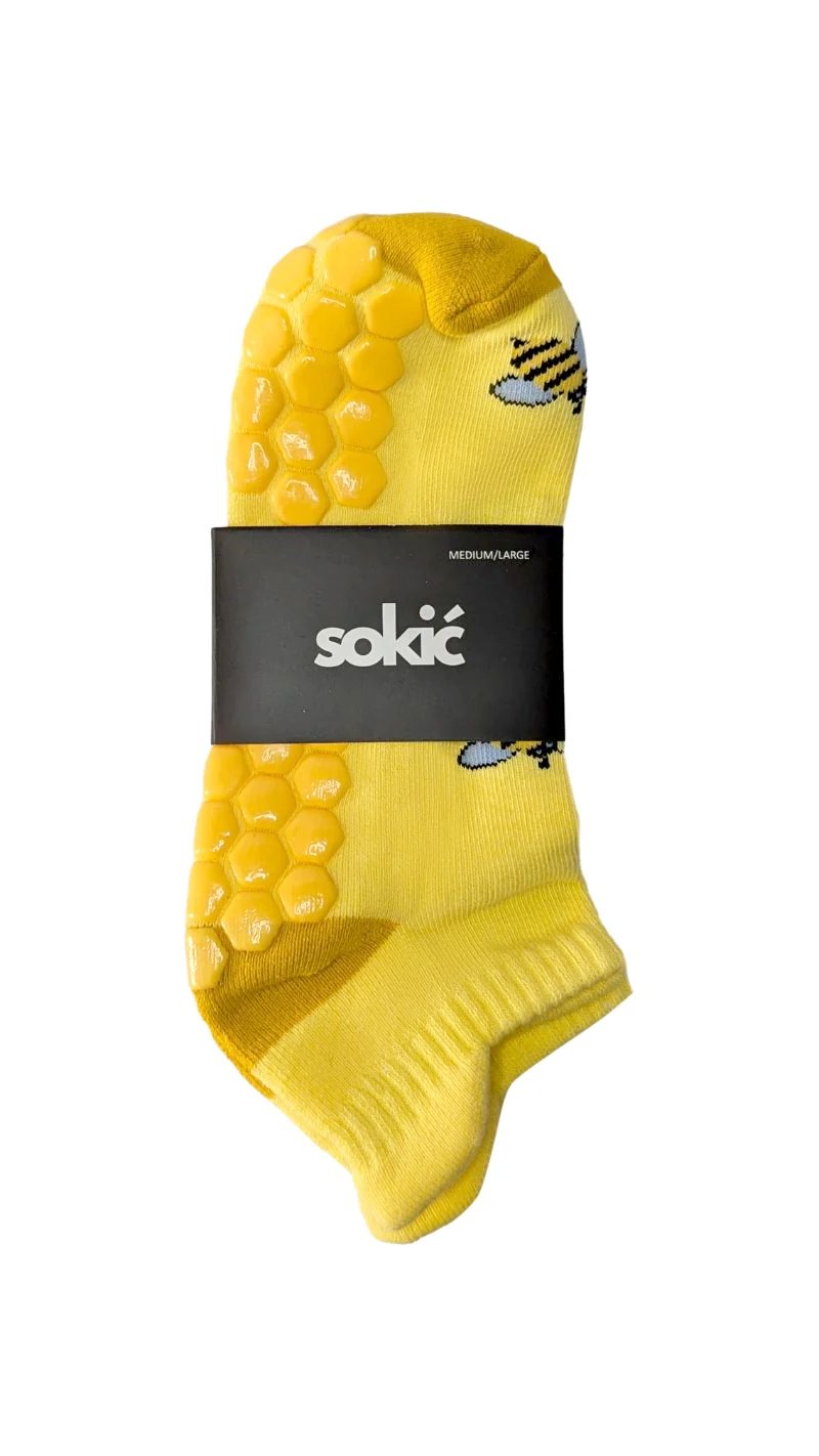 Bee Ankle Grip Sock