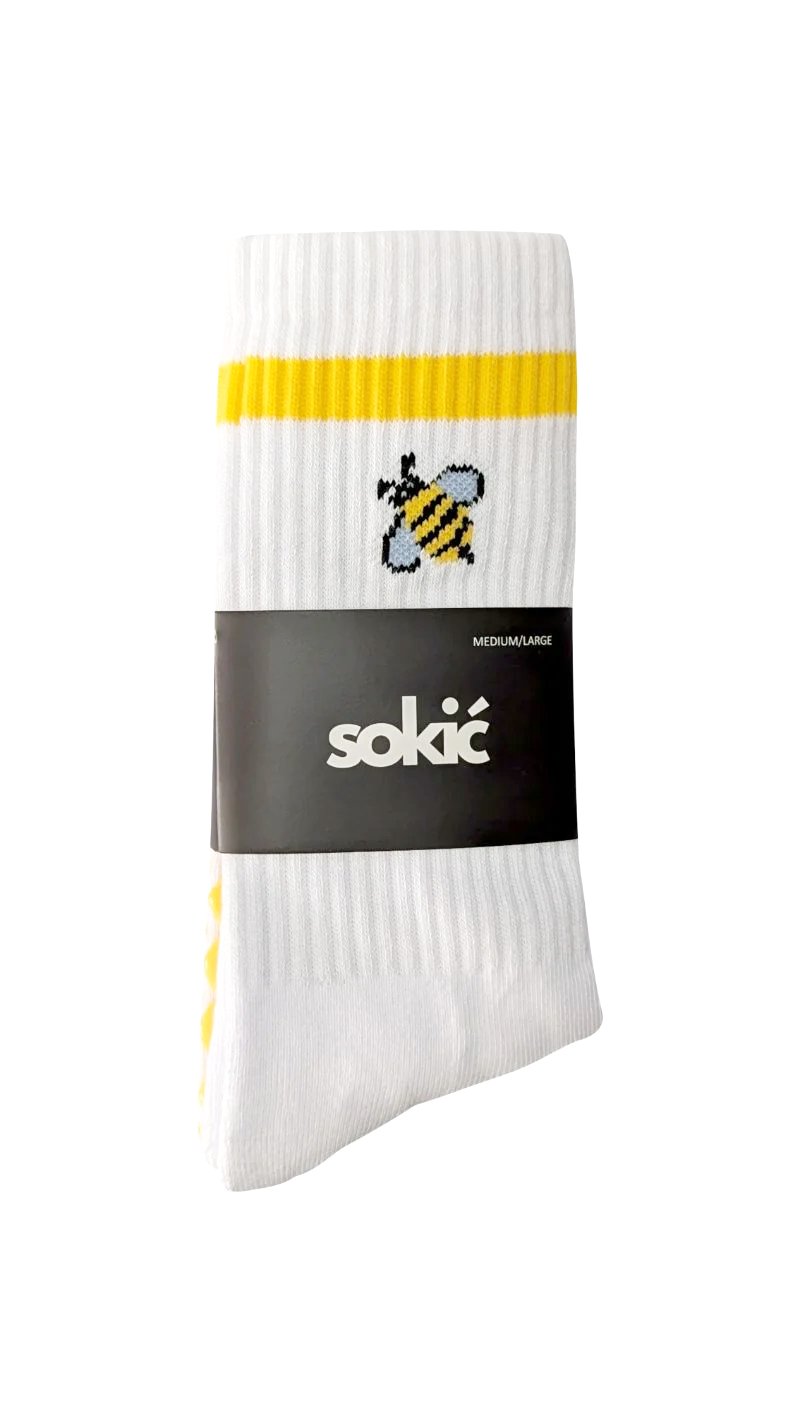 Bee Staple Crew Grip Sock