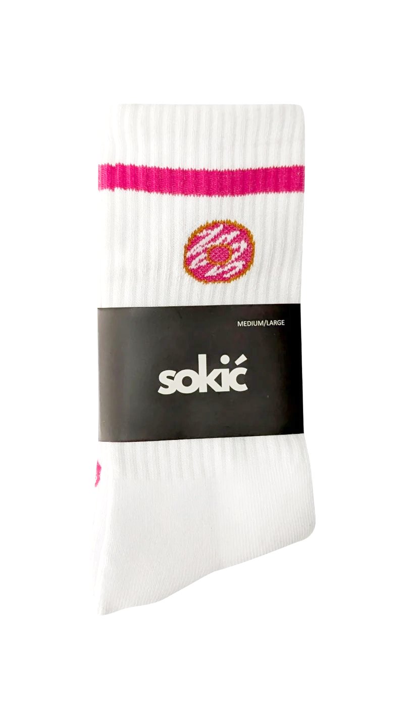 Donut Staple Crew Grip Sock