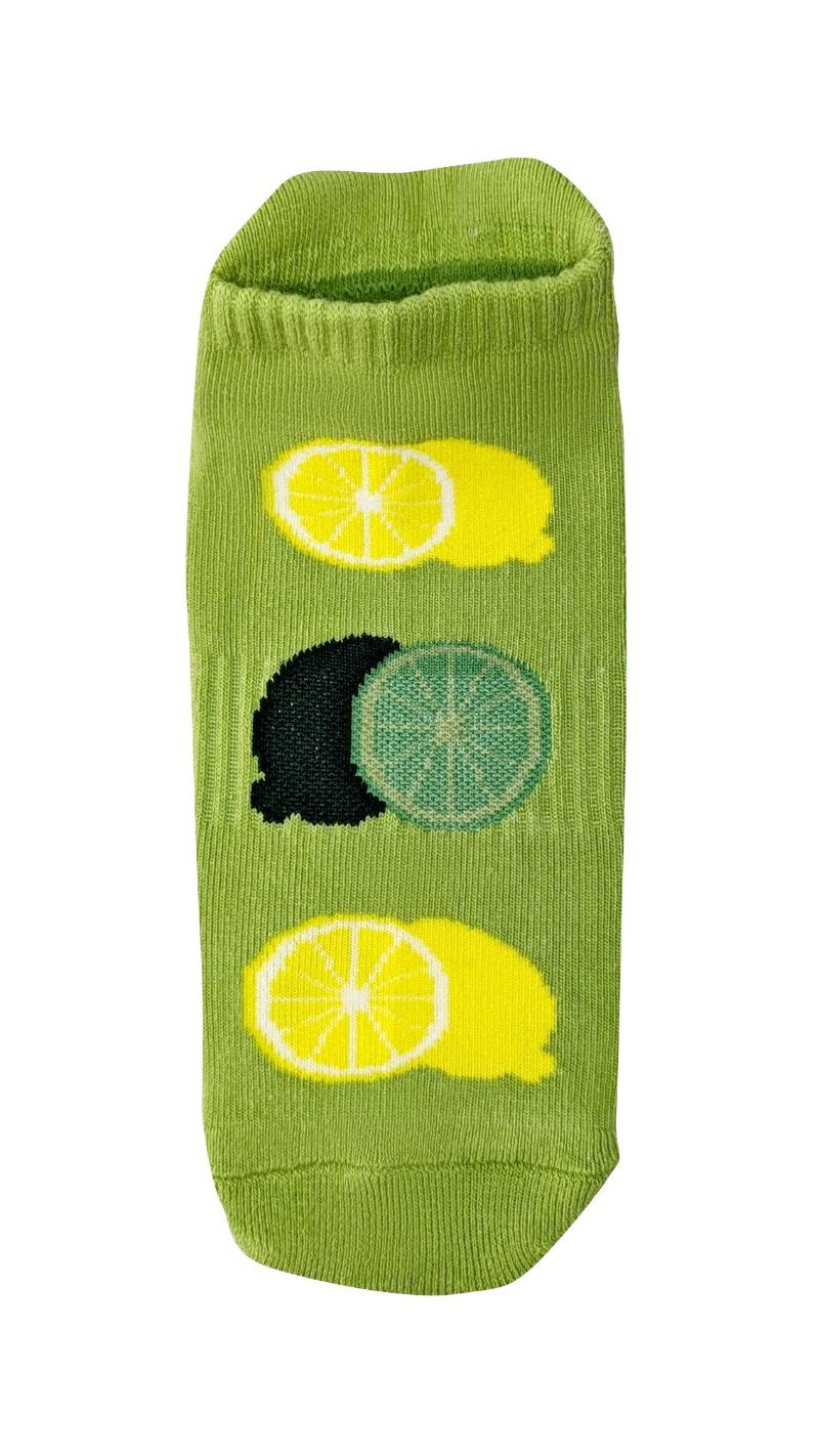 Lemon & Lime Ankle Grip Sock