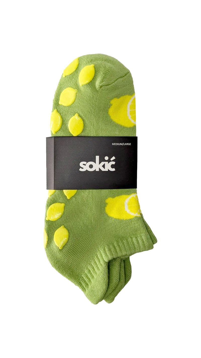 Lemon & Lime Ankle Grip Sock