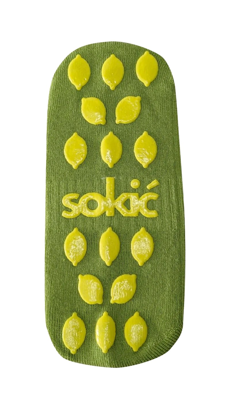 Lemon & Lime Ankle Grip Sock