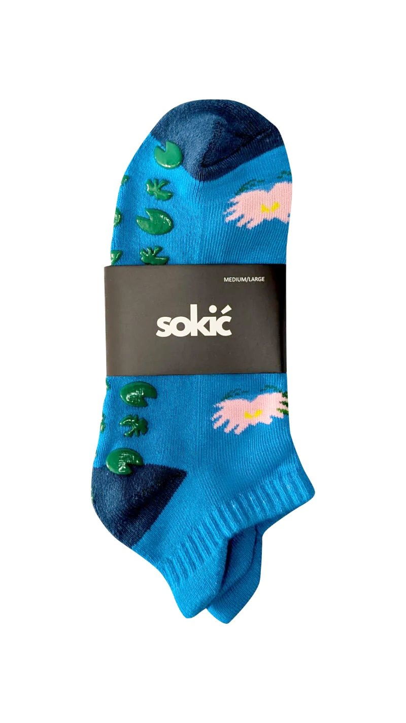 Lilypad Ankle Grip Sock