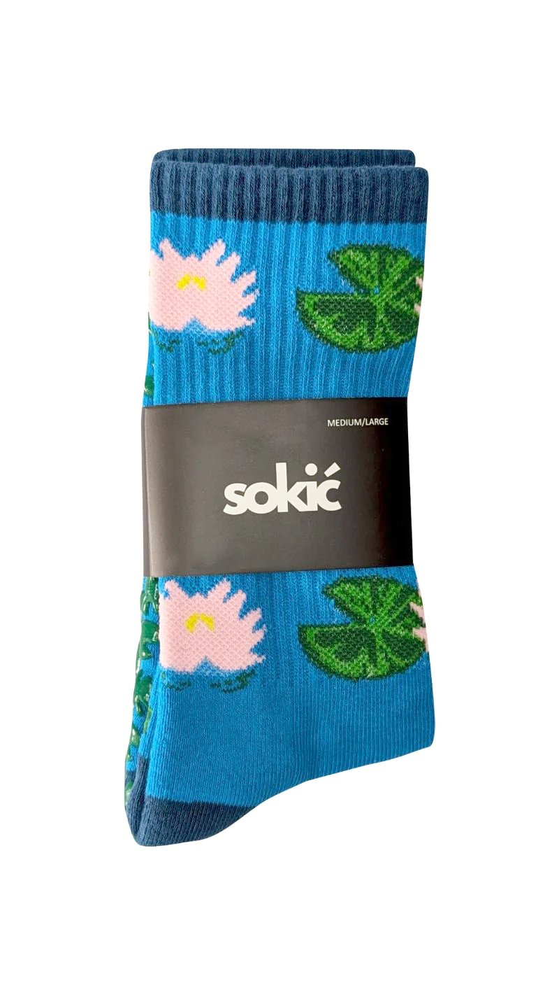 Lilypad Crew Grip Sock