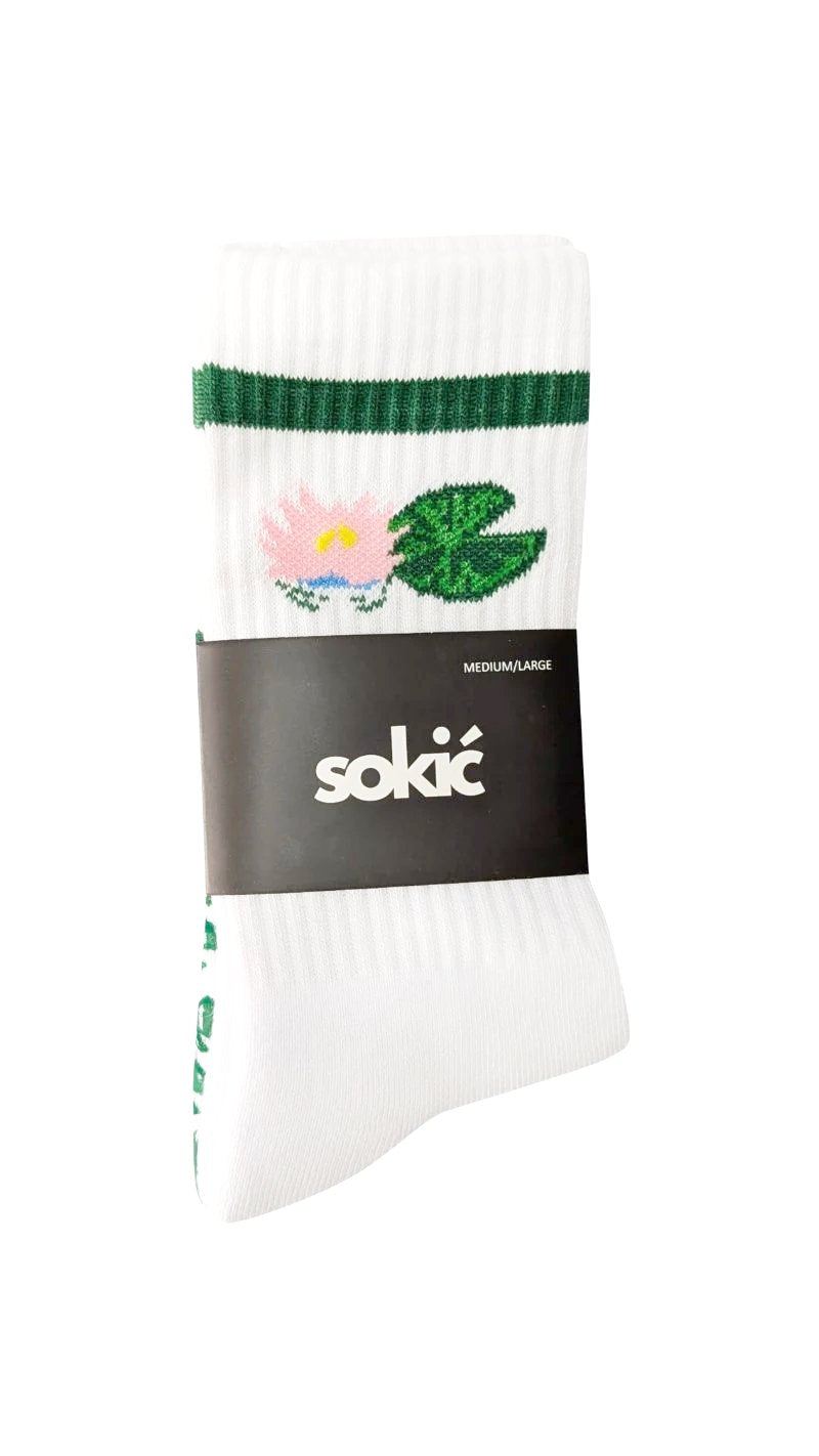 Lilypad Staple Crew Grip Sock