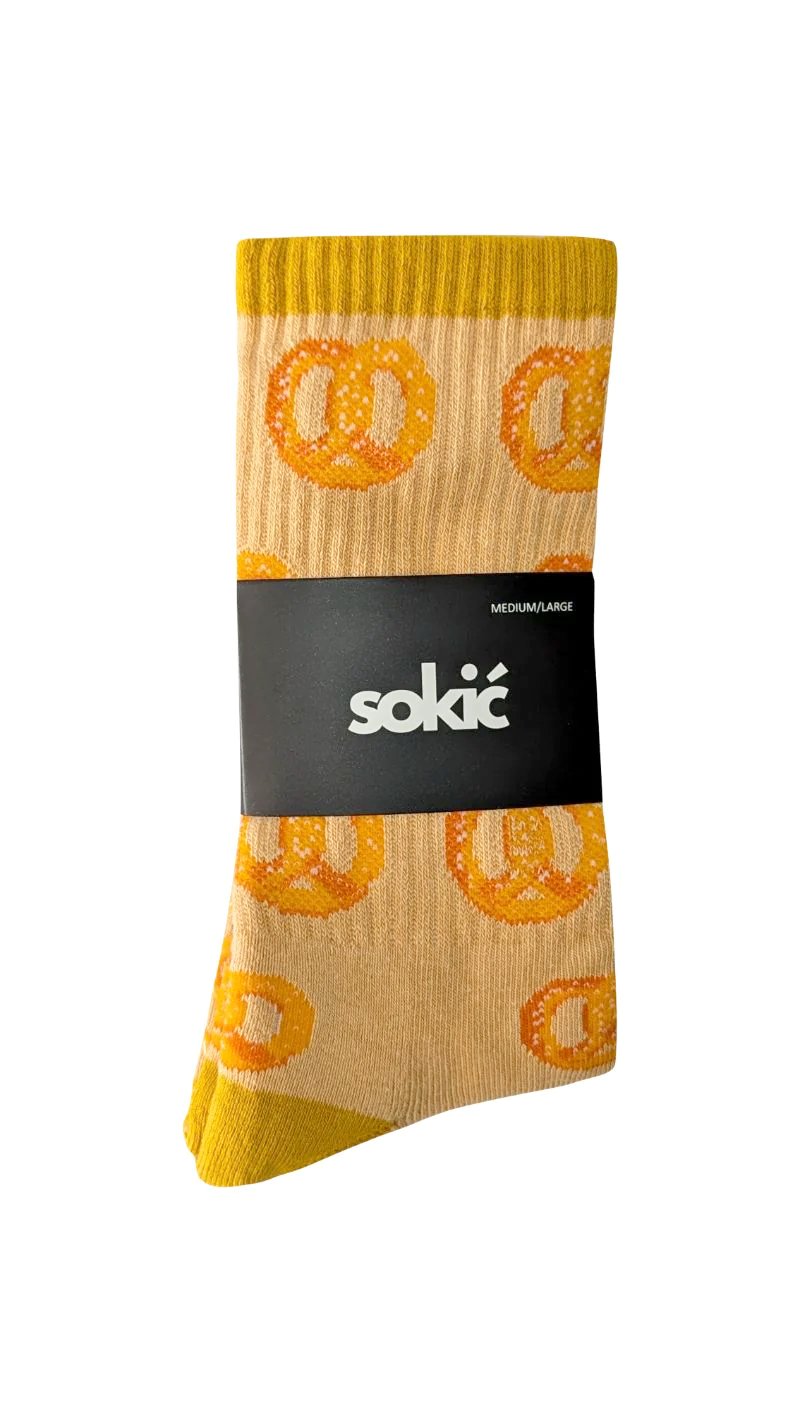 Pretzels Crew Grip Sock
