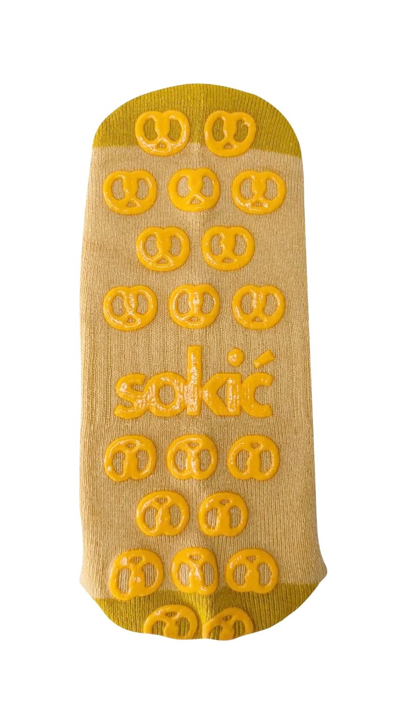 Pretzels Crew Grip Sock