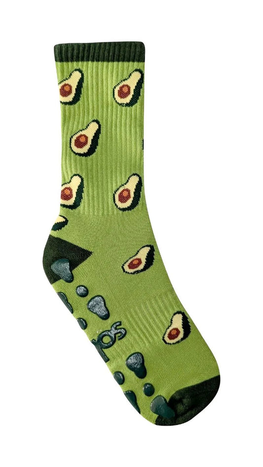 Avocado Crew Grip Sock
