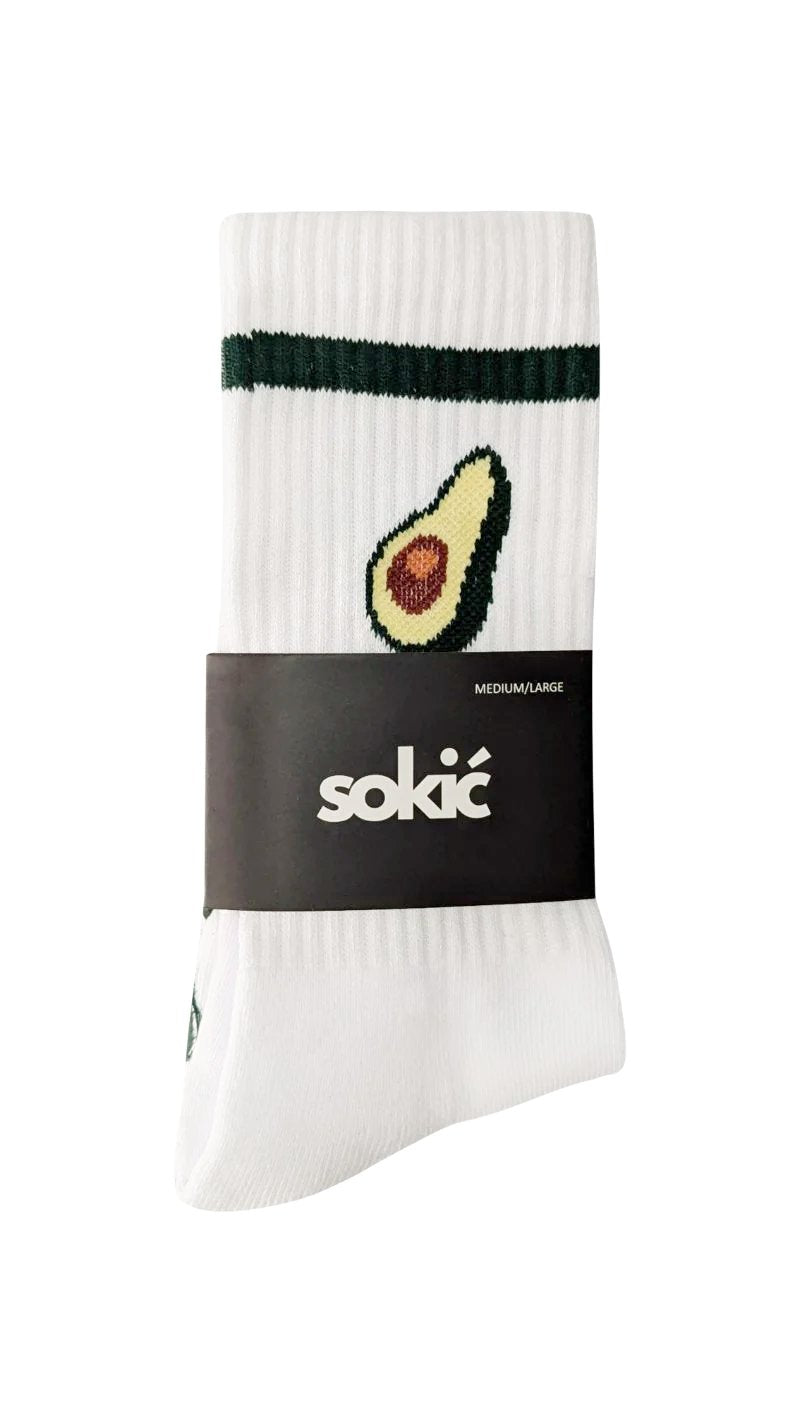 Avocado Staple Crew Grip Sock