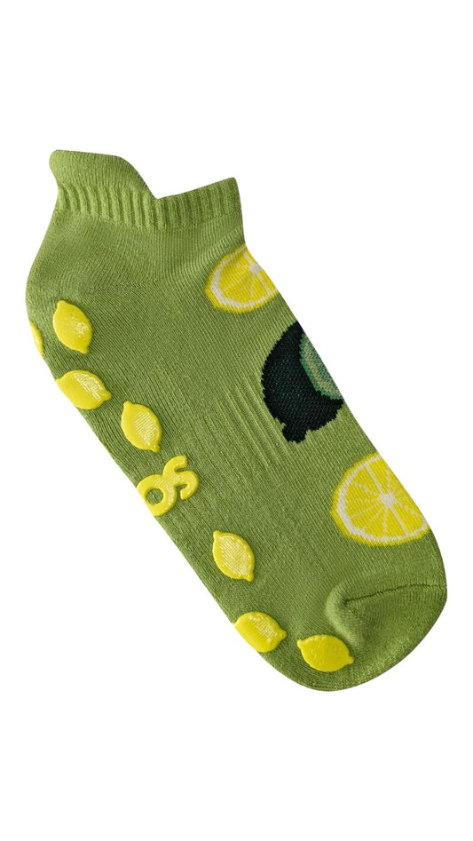 Lemon & Lime Ankle Grip Sock