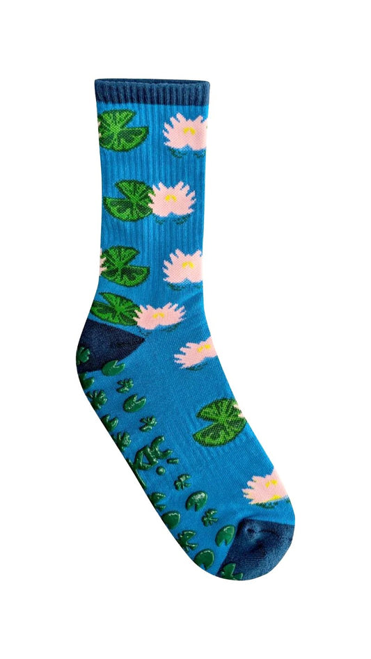 Lilypad Crew Grip Sock