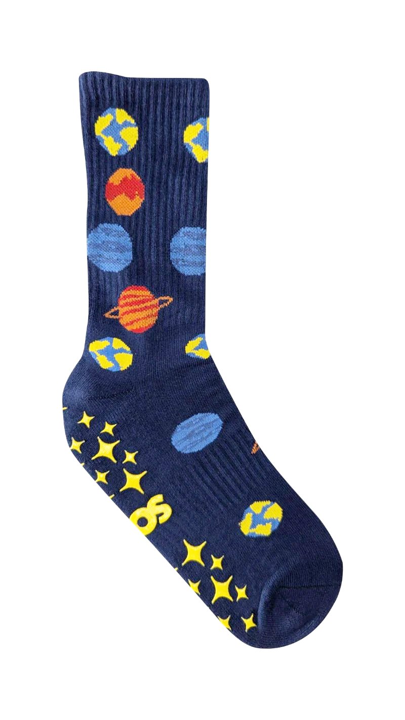Planets Crew Grip Sock